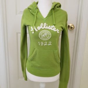 GREEN HOLLISTER HOODIE